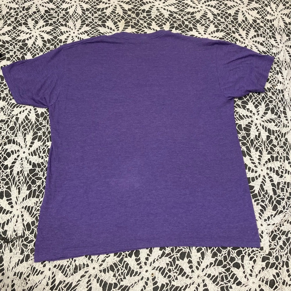 Stone Free Jimi Hendrix Fire Graphic T-Shirt Purple Heather Mens XL Rock Band T - Picture 3 of 5